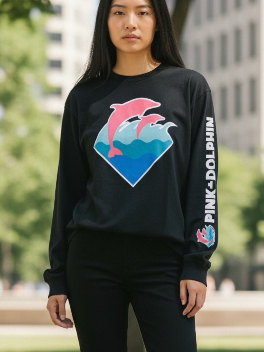 Pink Dolphin long sleeve size small 🌻🌻